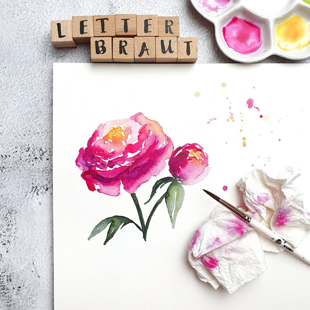 Aquarell.Workshop.Sommerblumen