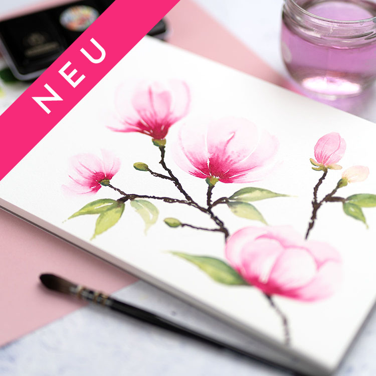 Aquarell Workshop Magnolien Tulpen Neu