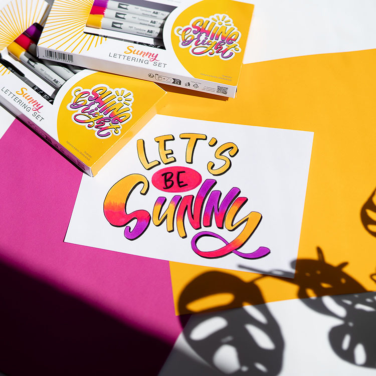 Handlettering Blending Sunny Lettering Set Tombow