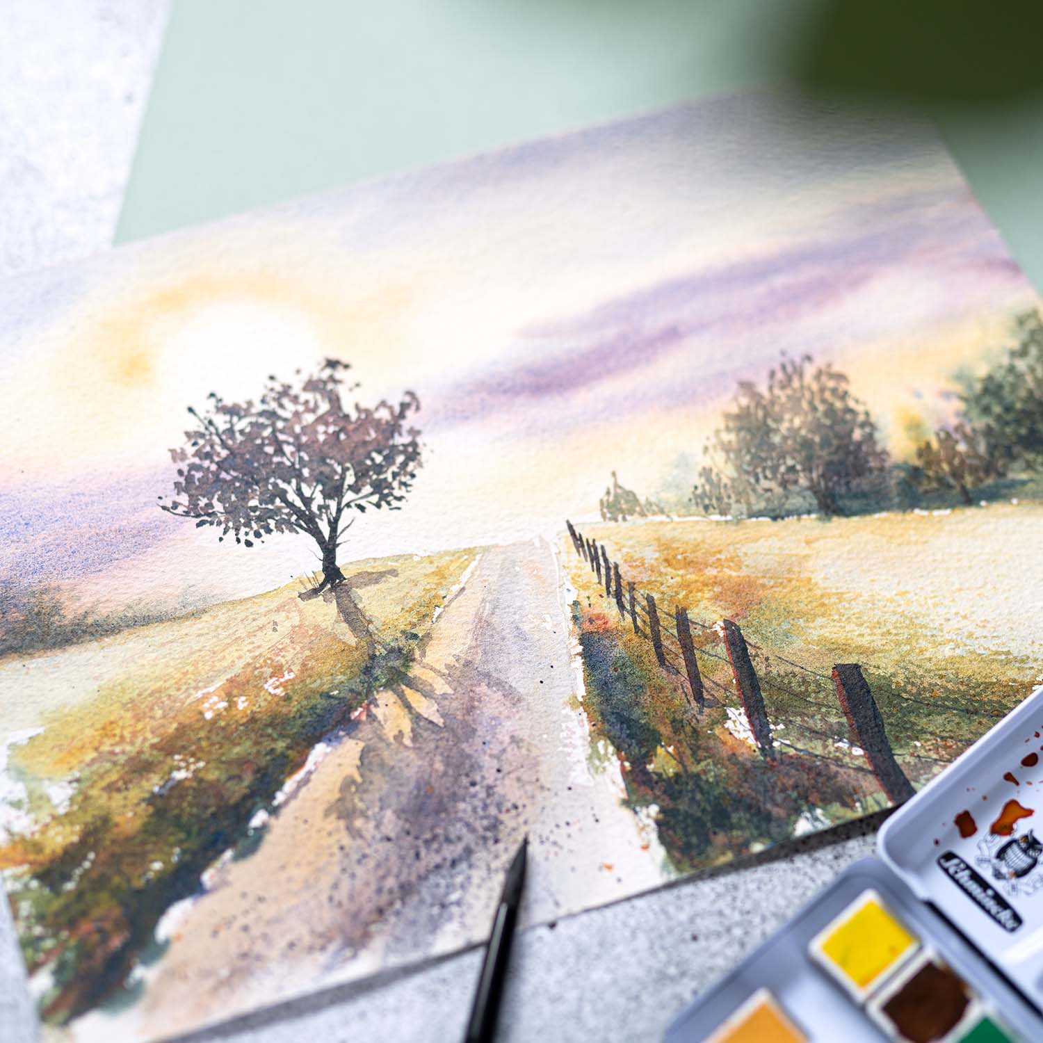 Loose Watercolor Landscape