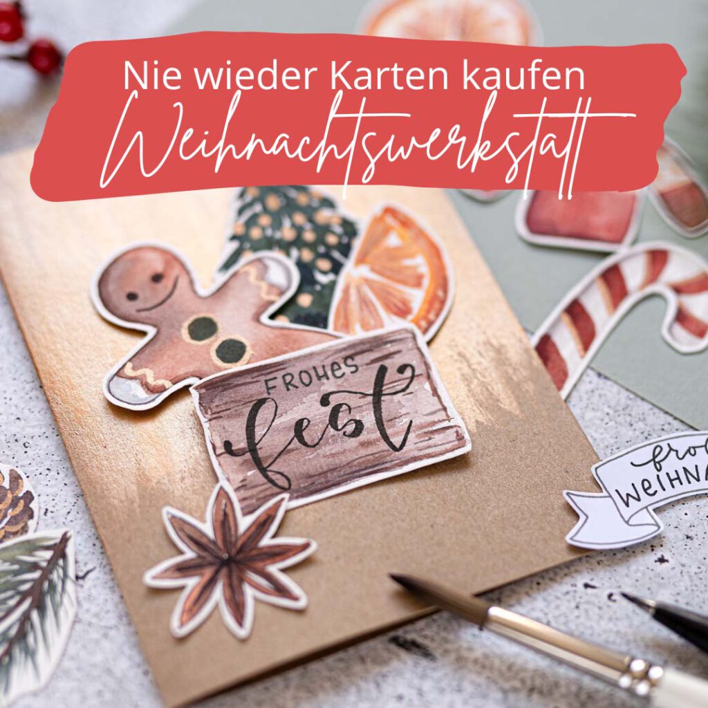 Handlettering Aquarell Workshop Weihnachten