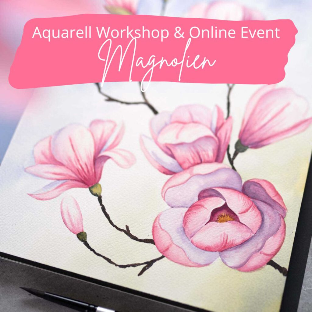 Aquarell_Online_Workshop_Magnolie