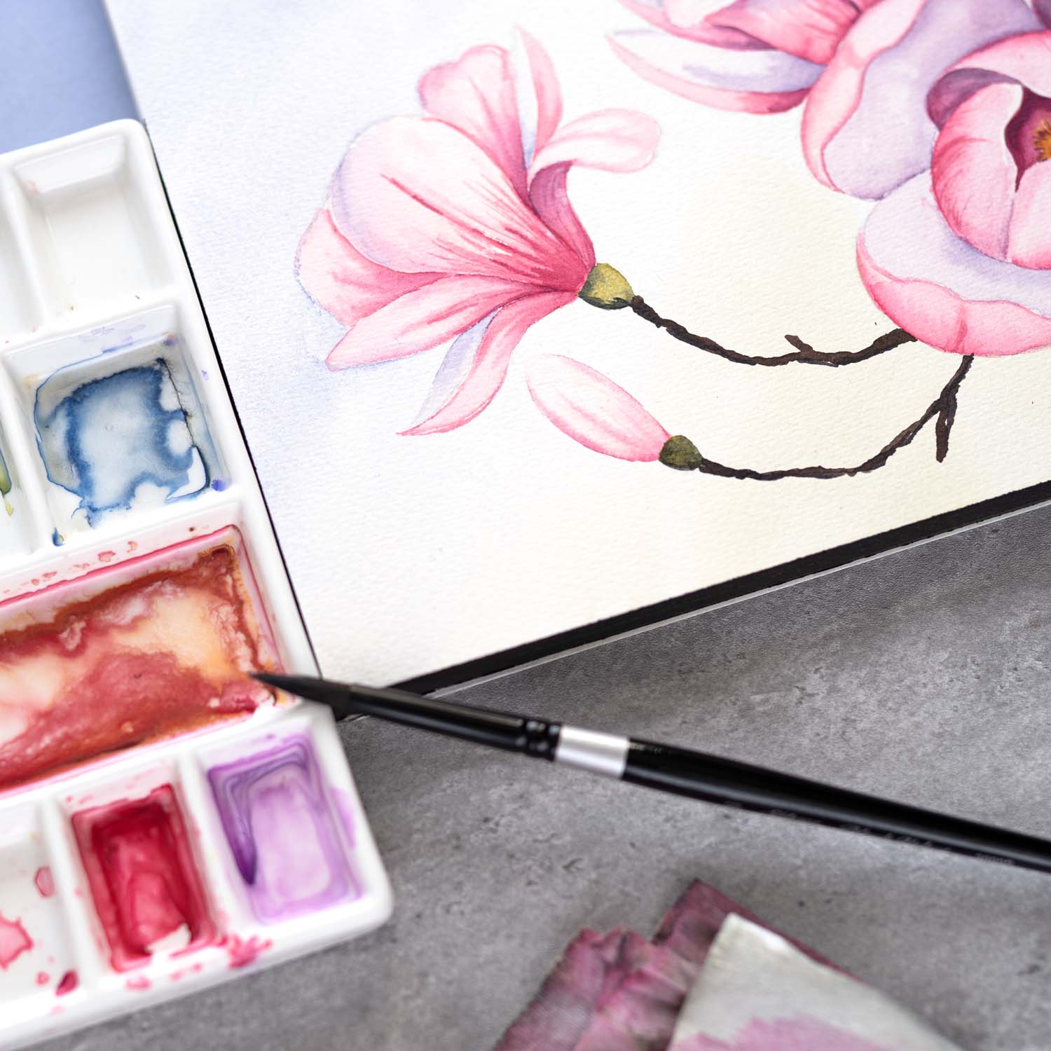 Workshop_Magnolien_Aquarell_Online