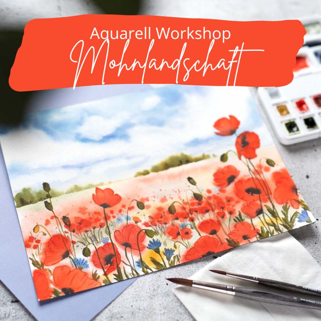 Aquarell_Workshop_Mohnlandschaft