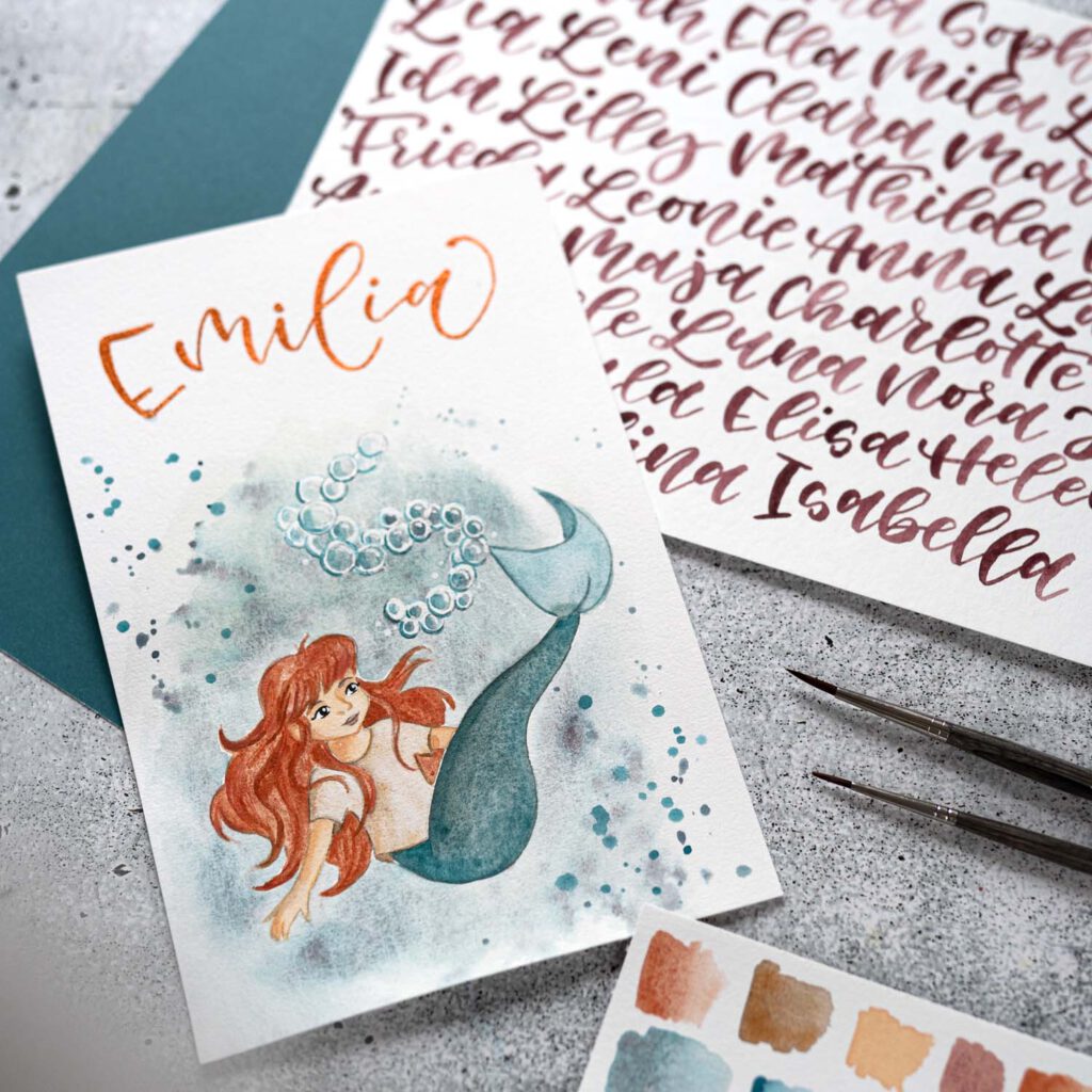 Handlettering_Aquarell_Karten_Workshop