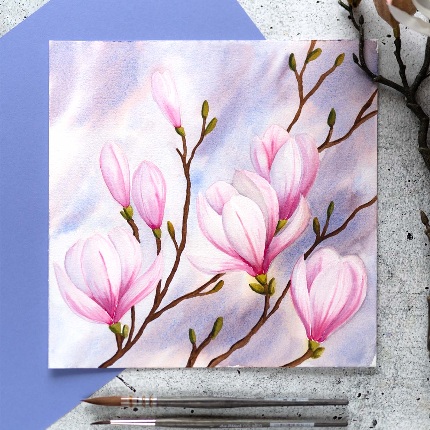 aquarell_magnolie_workshop_online