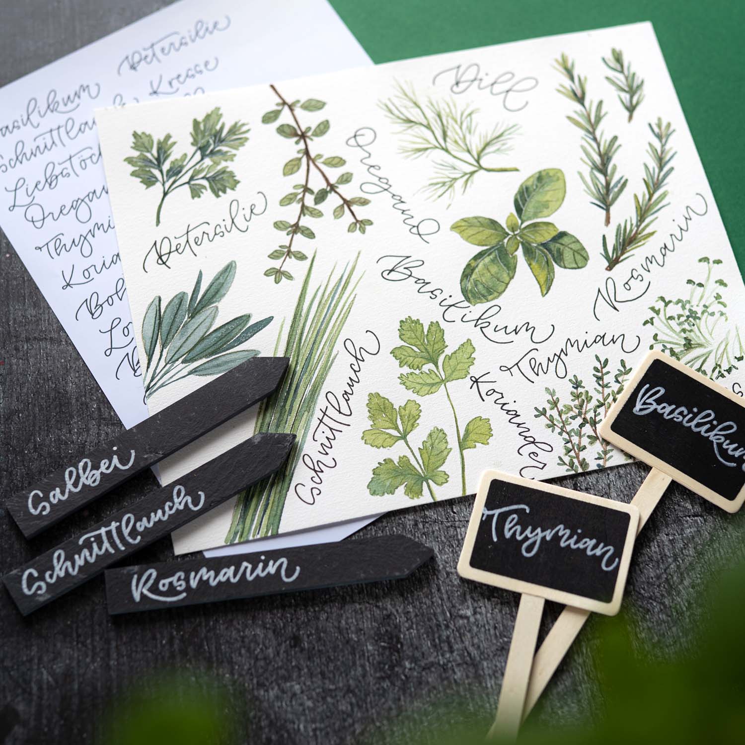 Handlettering_Kreativabend_Kräutergarten