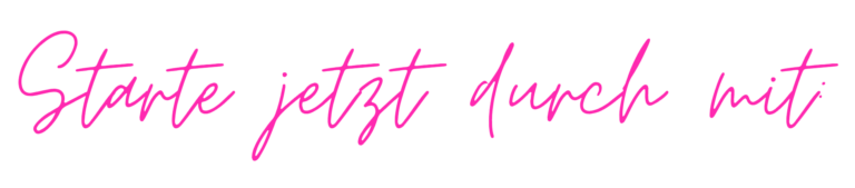Starte jetzt durch mit
