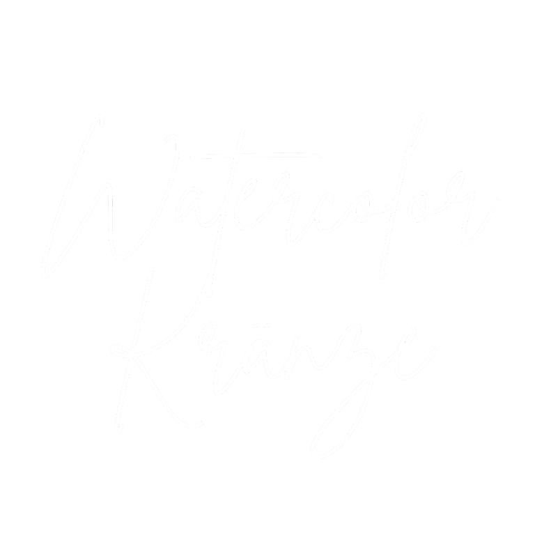 Watercolor Kränze Letterbraut Aquarell Videokurse