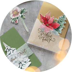 Weihnachten Aquarell Workshop Videokurs Adventskranz Weihnachtskarten
