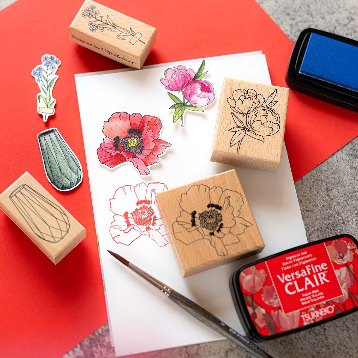 Stempelparty_Kreativabend_Letterbraut_Florale_Stempel_Kreative_Ideen