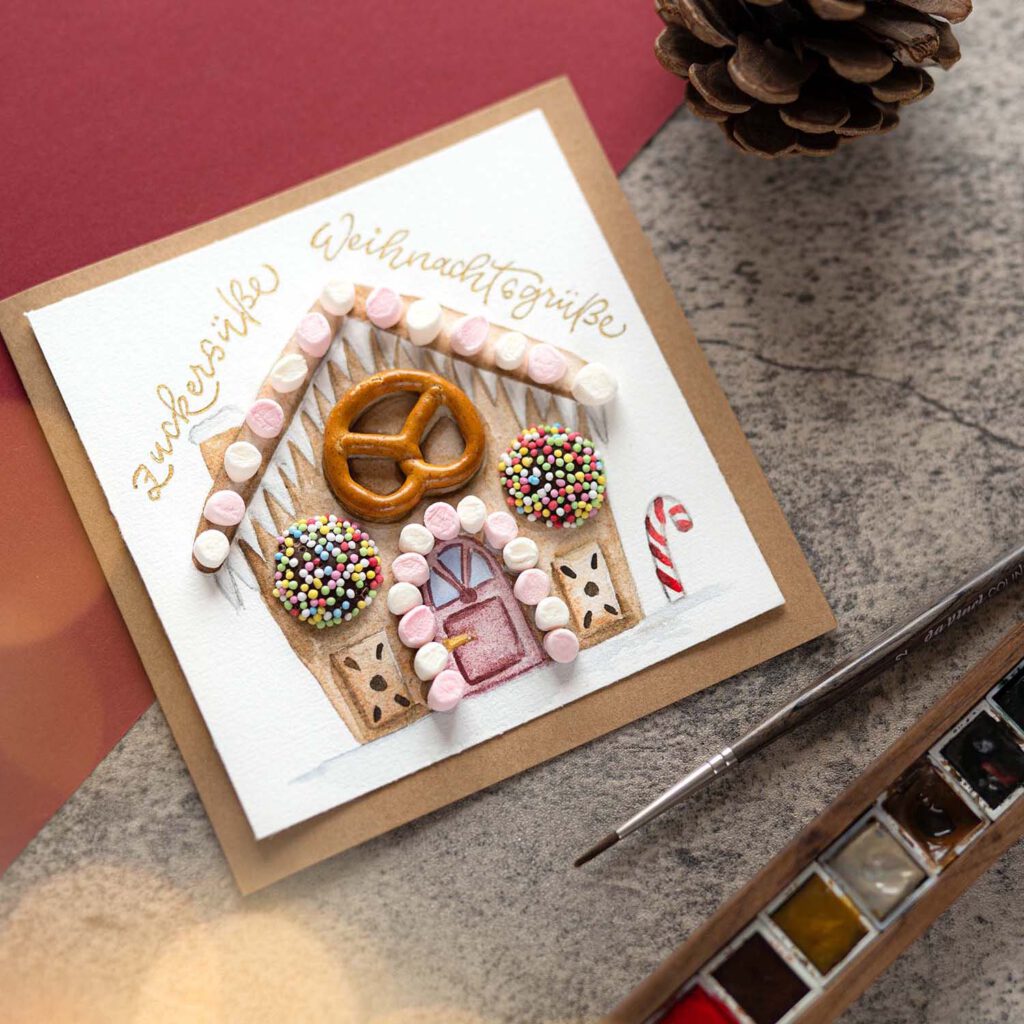 Weihnachten Weihnachtsworkshop Kartenwerkstatt Workshop Weihnachtskarten Lebkuchen