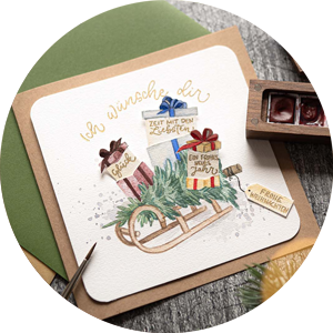 Weihnachten Weihnachtsworkshop Kartenworkshop Weihnachtskarten Aquarell