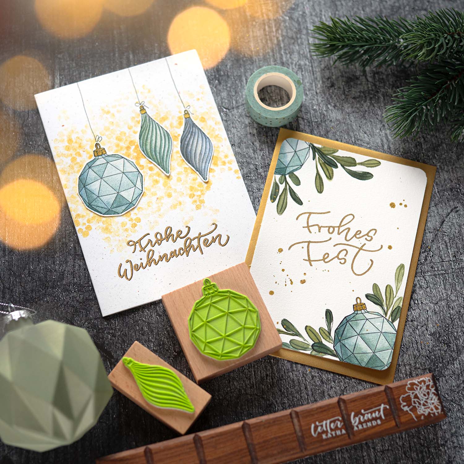 Stempel_Party_Weihnachten_Christbaumkugel_Kreativ_Workshop