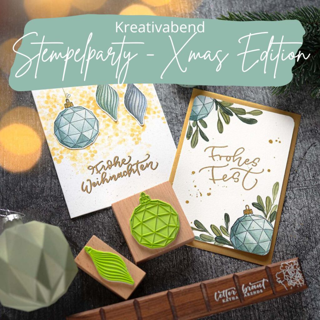 Stempelparty_Weihnachten_Kreativabend_Stempel_Watercolor