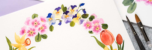 Letterbraut Watercolor Links Aquarell Guide Watercolor Kränze Gratis Freebie