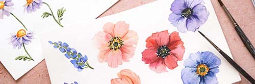 Florale Aquarell Shortcuts Watercolor Videokurs Einsteiger Blütenmalen Tipps Kopie