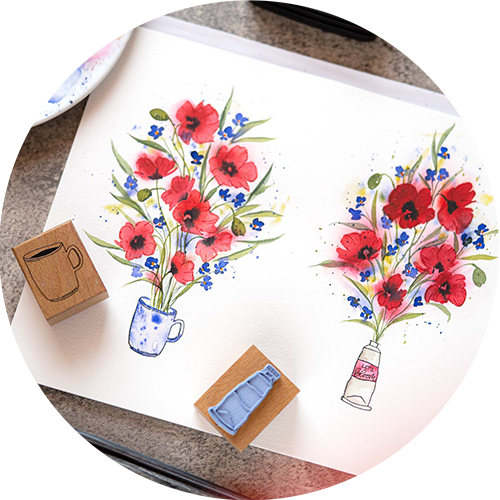 Stempelparty Workshop Aufzeichnung Stempelglück Kreative Inspiration mit Stempeln