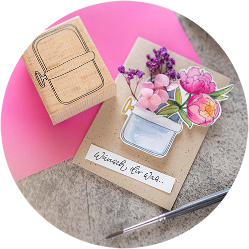 Stempelparty Workshop Stempelparty Aufzeichnung Kreative Inspiration mit floralen Stempeln