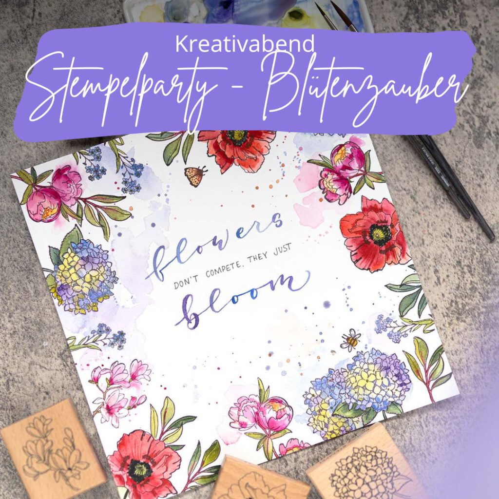 Stempelparty_Kreativabend_Letterbraut_Florale_Stempel_Inspiration