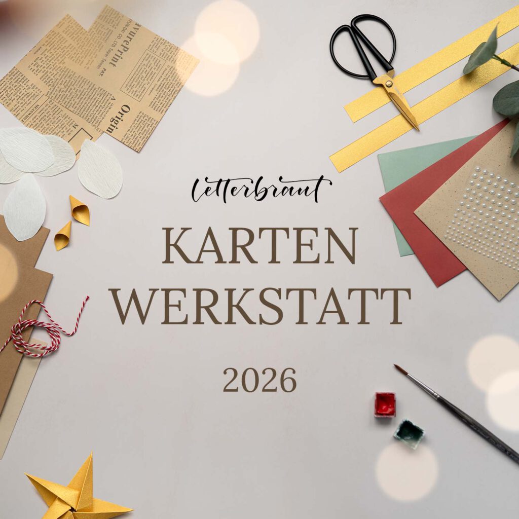 Kartenwerkstatt Weihnachtskarten Kurs Aquarell Basteln DIY Ideen