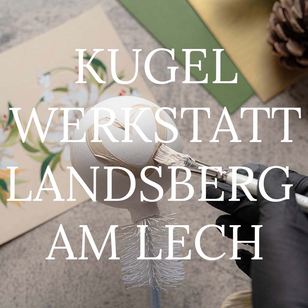 Kugelwerkstatt Landsberg am Lech Christbaumkugeln bemalen Gouache